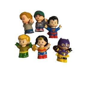 Mattel Little People Fisher-Price DC Comics Super Heroes Pizza Delivery Set 6
